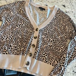 Women's Sanctuary NWOT animal print cardigan